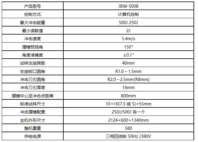 摆锤冲击试验机