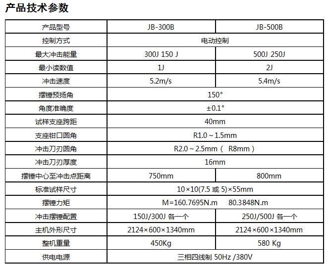 JB-300B半自动冲击试验机