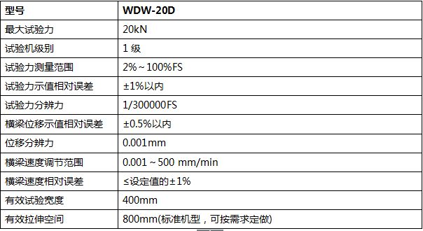 20KN微机控制电子万能试验机